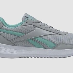Reebok Women's Gray and Teal Sneakers Shoes Size 6.5 6 1/2